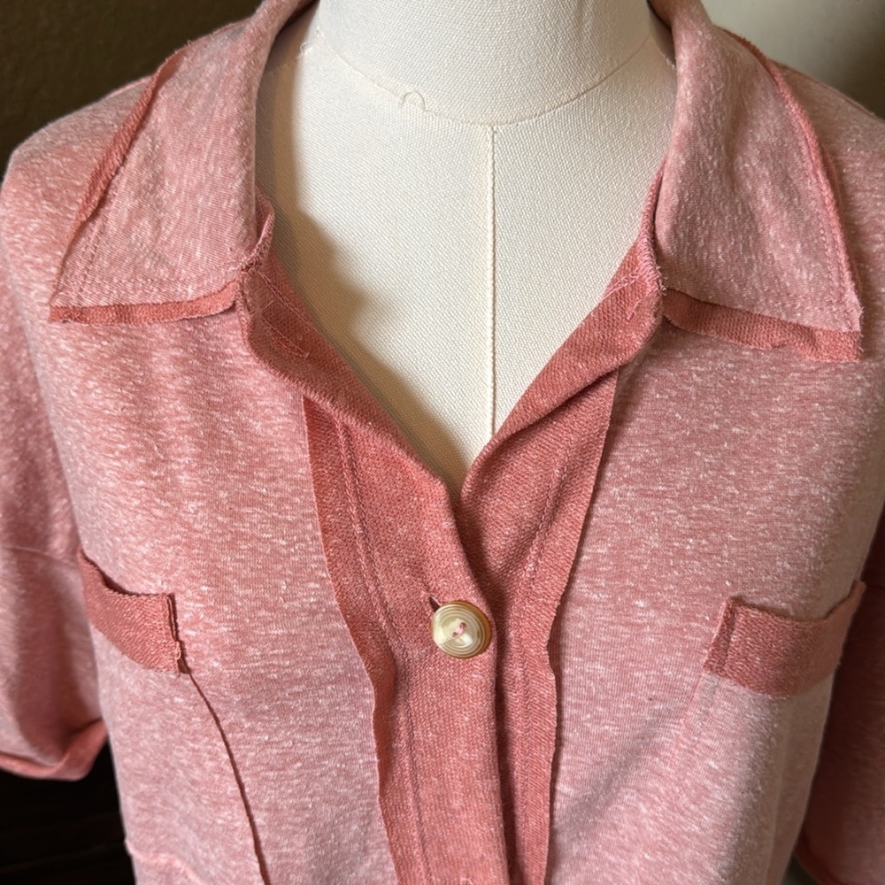 Pink Button-Up Shirt - Picture 4 of 7